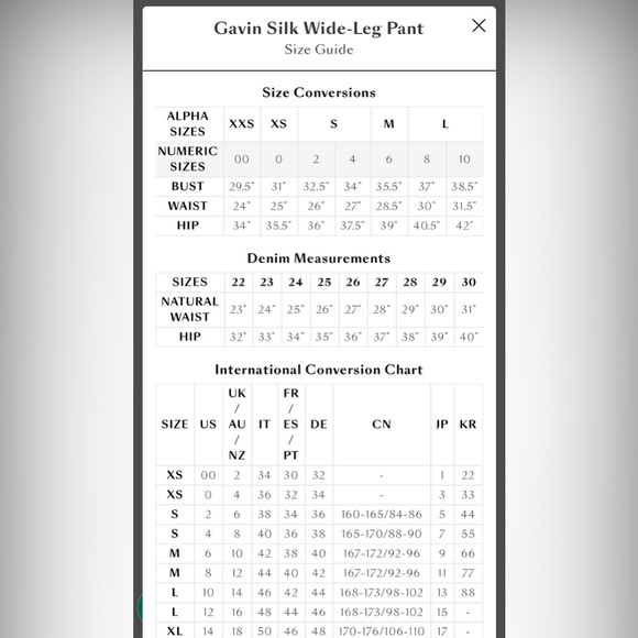 L’Agence Gavin Wide-Leg Pant 100% Silk - Picture 5 of 5